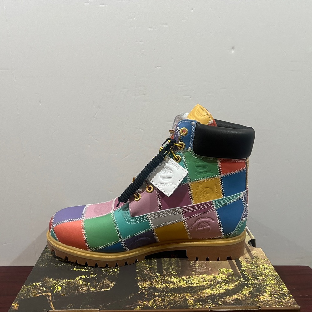 Timberland x Supreme, Mid Lace Waterproof Boot, TB 0A5TBZA6B, Patchwork - Picture 9 of 16